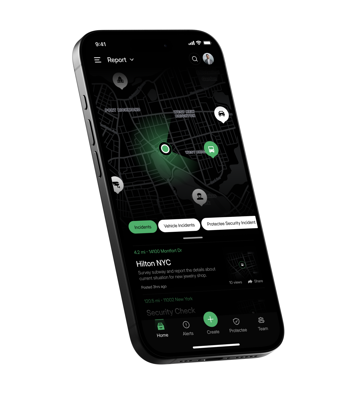 AdvanceWork Fast app shown on iPhone